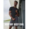 imageNORTHYAD Mens Athletic Shirts Workout Running Short Sleeve TShirt Quick Dry Lightweight Gym Tee TopsBlack
