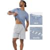 imageNORTHYAD Mens Athletic Shirts Workout Running Short Sleeve TShirt Quick Dry Lightweight Gym Tee TopsBlueheather