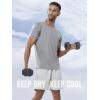 imageNORTHYAD Mens Athletic Shirts Workout Running Short Sleeve TShirt Quick Dry Lightweight Gym Tee TopsLightgrey