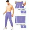 imageNORTHYARD Mens Athletic Running Pants Lightweight Workout Joggers Quick Dry Gym Sweatpants Active Sports Track TrainingViolet