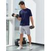 imageNORTHYARD Mens Athletic Running TShirts Quick Dry Workout Shirts ShortSleeve Sports Gym Tee Tops Performance ActivewearDarkblue