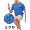 imageNORTHYARD Mens Athletic Running TShirts Quick Dry Workout Shirts ShortSleeve Sports Gym Tee Tops Performance ActivewearGreyblue