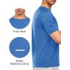 imageNORTHYARD Mens Athletic Running TShirts Quick Dry Workout Shirts ShortSleeve Sports Gym Tee Tops Performance ActivewearGreyblue