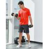 imageNORTHYARD Mens Athletic Running TShirts Quick Dry Workout Shirts ShortSleeve Sports Gym Tee Tops Performance ActivewearRed