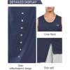 imageNORTHYARD Mens Athletic Tank Tops Quick Dry Running Shirts Muscle Sleeveless Sports Workout Training TeeeNavy