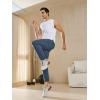 imageNORTHYARD Mens Athletic Track Pants Sweatpants with Zipper Pockets Workout Gym Jogger Pants Open BottomCoolgrey