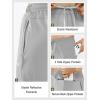imageNORTHYARD Mens Athletic Track Pants Sweatpants with Zipper Pockets Workout Gym Jogger Pants Open BottomLightgrey