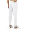 imageNORTHYARD Mens Athletic Track Pants Sweatpants with Zipper Pockets Workout Gym Jogger Pants Open BottomWhite