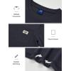 imageNORTHYARD Mens Cotton Shirts Heavyweight Short Sleeve Casual TShirts with Chest Pocket Work WearBlack