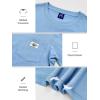 imageNORTHYARD Mens Cotton Shirts Heavyweight Short Sleeve Casual TShirts with Chest Pocket Work WearBluestone