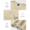 imageNORTHYARD Mens Cotton Shirts Heavyweight Short Sleeve Casual TShirts with Chest Pocket Work WearDersert