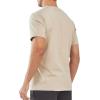 imageNORTHYARD Mens Cotton Shirts Heavyweight Short Sleeve Casual TShirts with Chest Pocket Work WearDersert