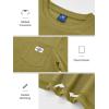 imageNORTHYARD Mens Cotton Shirts Heavyweight Short Sleeve Casual TShirts with Chest Pocket Work WearOlive