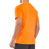 imageNORTHYARD Mens Cotton Shirts Heavyweight Short Sleeve Casual TShirts with Chest Pocket Work WearOrange
