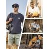 imageNORTHYARD Mens Cotton Shirts Heavyweight Short Sleeve Casual TShirts with Chest Pocket Work WearRoyalblue