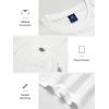 imageNORTHYARD Mens Cotton Shirts Heavyweight Short Sleeve Casual TShirts with Chest Pocket Work WearWhite