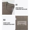 imageNORTHYARD Mens Heavyweight Cotton TShirts Crewneck Short Sleeve Fashion Casual Shirts for MenBrownkhaki