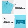 imageNORTHYARD Mens Heavyweight Cotton TShirts Crewneck Short Sleeve Fashion Casual Shirts for MenLakeblue