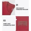 imageNORTHYARD Mens Heavyweight Cotton TShirts Crewneck Short Sleeve Fashion Casual Shirts for MenWine