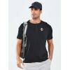 imageNORTHYARD Mens Henley Shirts Casual Short Sleeve Heavy Cotton TShirts Solid Basic Summer Tee TopsBlack