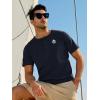 imageNORTHYARD Mens Henley Shirts Casual Short Sleeve Heavy Cotton TShirts Solid Basic Summer Tee TopsBlack