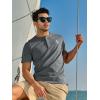imageNORTHYARD Mens Henley Shirts Casual Short Sleeve Heavy Cotton TShirts Solid Basic Summer Tee TopsDarkgrey