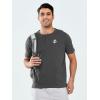 imageNORTHYARD Mens Henley Shirts Casual Short Sleeve Heavy Cotton TShirts Solid Basic Summer Tee TopsDarkgrey