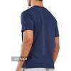 imageNORTHYARD Mens Henley Shirts Casual Short Sleeve Heavy Cotton TShirts Solid Basic Summer Tee TopsNavy
