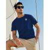 imageNORTHYARD Mens Henley Shirts Casual Short Sleeve Heavy Cotton TShirts Solid Basic Summer Tee TopsNavy