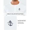 imageNORTHYARD Mens Henley Shirts Casual Short Sleeve Heavy Cotton TShirts Solid Basic Summer Tee TopsWhite
