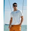 imageNORTHYARD Mens Henley Shirts Casual Short Sleeve Heavy Cotton TShirts Solid Basic Summer Tee TopsWhite