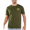 imageNORTHYARD Mens Rash Guard Shirt UPF 50 UV Sun Protection Short Sleeve Athletic TShirts for Men Quick Dry Fishing Beach SwimArmygreen