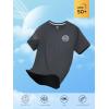 imageNORTHYARD Mens Rash Guard Shirt UPF 50 UV Sun Protection Short Sleeve Athletic TShirts for Men Quick Dry Fishing Beach SwimDarkgrey