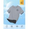imageNORTHYARD Mens Rash Guard Shirt UPF 50 UV Sun Protection Short Sleeve Athletic TShirts for Men Quick Dry Fishing Beach SwimLightgrey