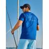 imageNORTHYARD Mens Rash Guard Shirt UPF 50 UV Sun Protection Short Sleeve Athletic TShirts for Men Quick Dry Fishing Beach SwimRoyalblue