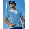 imageNORTHYARD Mens Rash Guard Shirt UPF 50 UV Sun Protection Short Sleeve Athletic TShirts for Men Quick Dry Fishing Beach SwimSkyblue
