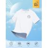 imageNORTHYARD Mens Rash Guard Shirt UPF 50 UV Sun Protection Short Sleeve Athletic TShirts for Men Quick Dry Fishing Beach SwimWhite