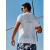 imageNORTHYARD Mens Rash Guard Shirt UPF 50 UV Sun Protection Short Sleeve Athletic TShirts for Men Quick Dry Fishing Beach SwimWhite