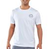 imageNORTHYARD Mens Rash Guard Shirt UPF 50 UV Sun Protection Short Sleeve Athletic TShirts for Men Quick Dry Fishing Beach SwimWhite