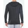 imageNORTHYARD Mens Sun Protection Hoodie Shirts Long Sleeve UPF 50 Rash Guard Swim Fishing Lightweight SPF UV Shirt with HoodBlack