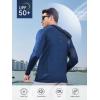 imageNORTHYARD Mens Sun Protection Hoodie Shirts Long Sleeve UPF 50 Rash Guard Swim Fishing Lightweight SPF UV Shirt with HoodDarkblue