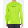imageNORTHYARD Mens Sun Protection Hoodie Shirts Long Sleeve UPF 50 Rash Guard Swim Fishing Lightweight SPF UV Shirt with HoodNeongreen