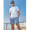 imageNORTHYARD Mens Swim Trunks 5quot Quick Dry Swim Shorts with Mesh Liner Packable for Swimwear Surfing Beach TravelBlue White Lines