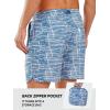 imageNORTHYARD Mens Swim Trunks 5quot Quick Dry Swim Shorts with Mesh Liner Packable for Swimwear Surfing Beach TravelBlue White Lines