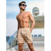 imageNORTHYARD Mens Swim Trunks 5quot Quick Dry Swim Shorts with Mesh Liner Packable for Swimwear Surfing Beach TravelCamo Coral