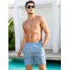 imageNORTHYARD Mens Swim Trunks 5quot Quick Dry Swim Shorts with Mesh Liner Packable for Swimwear Surfing Beach TravelLight Blue Contourlines