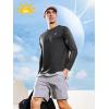 imageNORTHYARD Mens UPF 50 Sun Protection Shirts Long Sleeve Quick Dry Lightweight Shirt Fishing Hiking Rash Guard UV SPFBlack