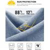 imageNORTHYARD Mens UPF 50 Sun Protection Shirts Long Sleeve Quick Dry Lightweight Shirt Fishing Hiking Rash Guard UV SPFBlueheather