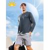 imageNORTHYARD Mens UPF 50 Sun Protection Shirts Long Sleeve Quick Dry Lightweight Shirt Fishing Hiking Rash Guard UV SPFCoolgrey