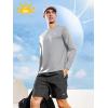 imageNORTHYARD Mens UPF 50 Sun Protection Shirts Long Sleeve Quick Dry Lightweight Shirt Fishing Hiking Rash Guard UV SPFLightgrey